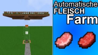 Minecraft Vollautomatische Fleisch Farm 172 TUTORIAL DeuGer [upl. by Fay]