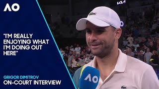 Grigor Dimitrov OnCourt Interview  Australian Open 2024 Second Round [upl. by Munro618]