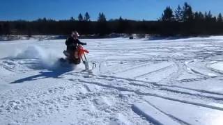 2017 Snow Bike  Beta 430 with Camso DTS129 kit [upl. by Hare252]