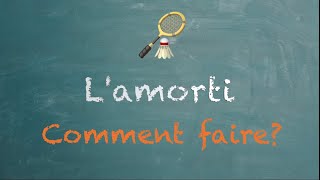 Tuto Badminton  LAmorti [upl. by Filmer]