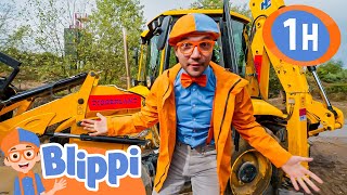 Blippi’s Digger Discoveries  Vehicles For Children  Educational Videos For Kids [upl. by Anhsirk]