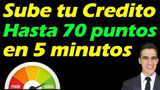 Como Subir Tu Puntaje De Credito hasta 70 puntos en 5 minutos Metodo Secreto Credit Score [upl. by Judith]