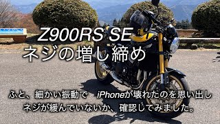 Z900RS SE ネジの増し締め [upl. by Attlee883]