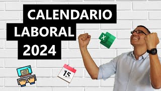 Calendario laboral 2024 en Excel [upl. by Kimble]