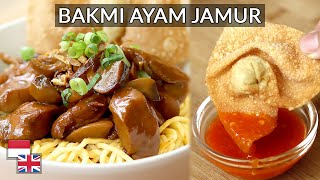 Resep Bakmi Ayam Jamur amp Pangsit Gorengnya Ala Bakmi GM [upl. by Emalee]