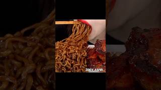 KOREAN NODULES youtubeshorts korea mukbang shortvideo asmr viral food [upl. by Manno982]