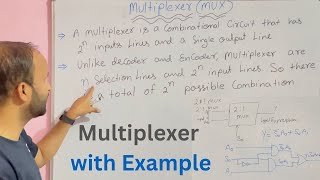 Explain Multiplexers in Digital Electronics in Hindi  21 Mux example [upl. by Golanka]