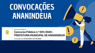 CONVOCAÇÃO ANANINDEUA 2020 [upl. by Sherri815]