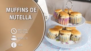 Muffins de Nutella  Receita Bimby  Thermomix [upl. by Rella]