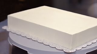 How to Frost a Half Sheet Cake [upl. by Norehc]