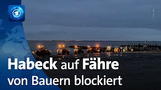 Empörung nach Blockade von Fähre mit Habeck an Bord [upl. by Hersch728]