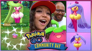 SHINY BOUNSWEET COMMUNITY DAY POKÉMON GO [upl. by Yreffeg]