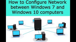 How to Configure Network Between Windows 7 and Windows 10 Computers via Lan  Connect Computers LAN [upl. by Josephine]