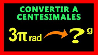 ✅👉 Convertir Radianes a Grados Centesimales [upl. by Briano]