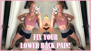 WHY YOUR LOWER BACK HURTS WHEN DOING ABS what to do [upl. by Lander179]