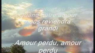 amour perdu  adamo lyrics en francais [upl. by Corotto]