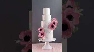 Learn how to make wafer paper flowers for modern wedding cakes at FloreaCakescom [upl. by Wallraff]