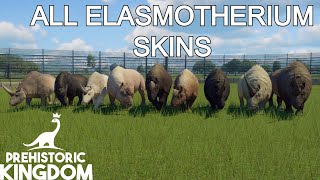 Elasmotherium  All Skins  Prehistoric Kingdom [upl. by Tsui90]