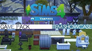 The Sims 4  Vampires Game Pack  ITEM SHOWCASE [upl. by Elia]