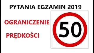 🔴🔴Pytania egzaminacyjne z testów na prawo jazdy 🔴🔴 dopuszczalne prędkości🏎czI [upl. by Neelahtak]