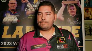 Jelle Klaasen Vs Edwin Torbjornsson  POST MATCH INTERVIEW Lakeside2023 [upl. by Adlin]