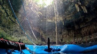 Freediving in the Cenotes of Yucatán Mexico 2024 [upl. by Nymsaj]