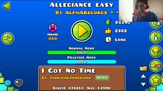 Geometry Dash Allegiance Easy DEMON by AlphARecords  DiegoMasterZ [upl. by Geminius]