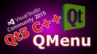 Qt5 C Creating Menu And Toolbar QMenu 13 [upl. by Ahgiela938]