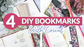 4 Easy Bookmarks You Can Make with your Cricut  Magnetic bookmarks  Easy Beginner Cricut Projects [upl. by Esdras]