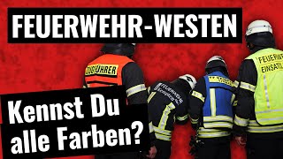 Standard oder exotisch Übersicht von Kennzeichnungswesten bei der Feuerwehr in Deutschland [upl. by Allison]