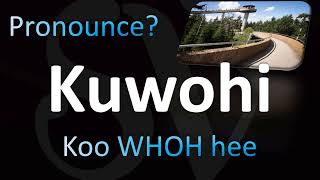 How to Pronounce Kuwohi CORRECTLY [upl. by Ytomit]