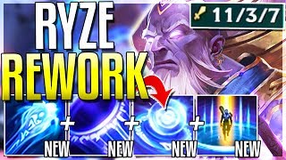 WAITNEW RYZE REWORK IS ACTUALLY OP TRUE DMG Qs Ryze Rework Gameplay  League of Legends [upl. by Adrienne]