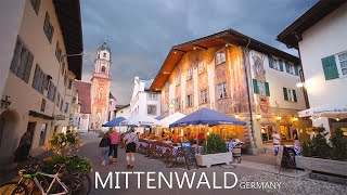 MITTENWALD GERMANY 🇩🇪  The Most Picturesque Evening Walk In Alpenwelt Karwendel 8K [upl. by Cerys195]