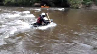 Surfing the Wenonah Canoe Cooler esky [upl. by Guillermo486]