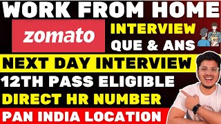 Zomato work from home job for 12th Pass😍 Bulk jobs Online  Zomato jobs for Fresher  Online Income [upl. by Rramaj]