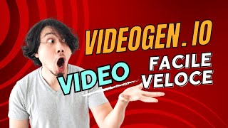 Creare Video Facili con VIDEOGENIO videogeneration youtube [upl. by Reamy364]