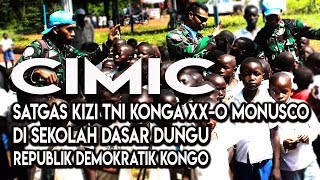 KEGIATAN CIMIC SATGAS KIZI TNI KONGA XX  O MONUSCO 2018 DI SEKOLAH DASAR DUNGU KONGO [upl. by Yesnil]