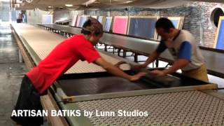 How Batiks Are Made  Hand screened batik designs [upl. by Yrrap11]