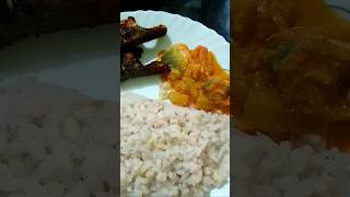 keralafoods lunchtime mangofishcurry  fish fry and moru curry with rice 😋💖✨ [upl. by Black]