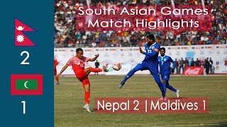 Nepal Vs Maldives  Match Highlights  Final Score Nep2 Mal1 Sag Football [upl. by Eran]