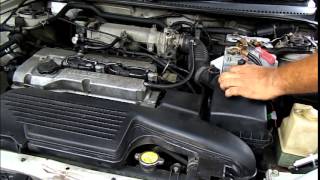 How To Clean the MASS Air Flow Sensor in MAZDA 323 [upl. by Harp]