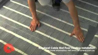 Amuheat Cable Mat Floor Heating Installation [upl. by Kamaria93]