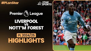 Nottingham Forest stun Liverpool at Anfield  LIVNFO PremierLeague 202425 Highlights [upl. by Anaher126]