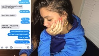 LYRIC PRANK TURNS INTO A BREAK UP PRANK ON BOYFRIEND CHERISH  UNAPPRECIATED [upl. by Schou187]