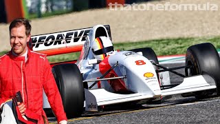 Sebastian Vettel driving his Mclaren MP48 at Imola Circuit [upl. by Mailliw]