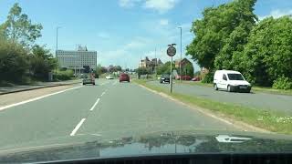 Crewe Green amp BampQ Roundabouts from Sydney Road to Town Centre Crewe Driving Test Route Help [upl. by Ameekahs540]