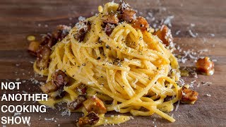 PERFECT SPAGHETTI CARBONARAthe easy way [upl. by Tenneb166]