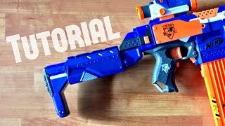 TUTORIAL How to extend a Nerf Retaliator stock attachment [upl. by Lauter]