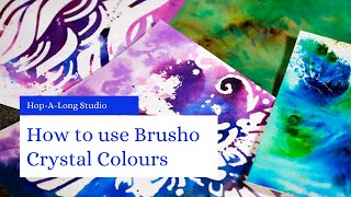 How to Use Brusho Crystal Colours [upl. by Etnovad586]