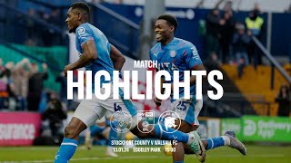 Stockport County Vs Walsall FC  Match Highlights  130124 [upl. by Ennayk]